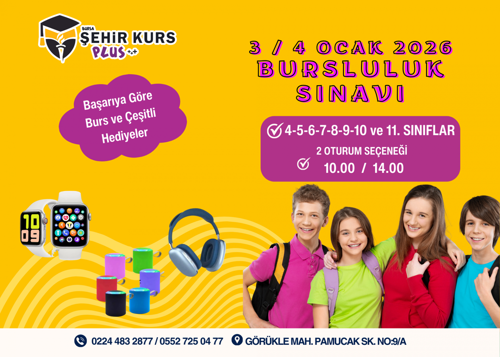 3-4 OCAK BURSLULUK SINAVI